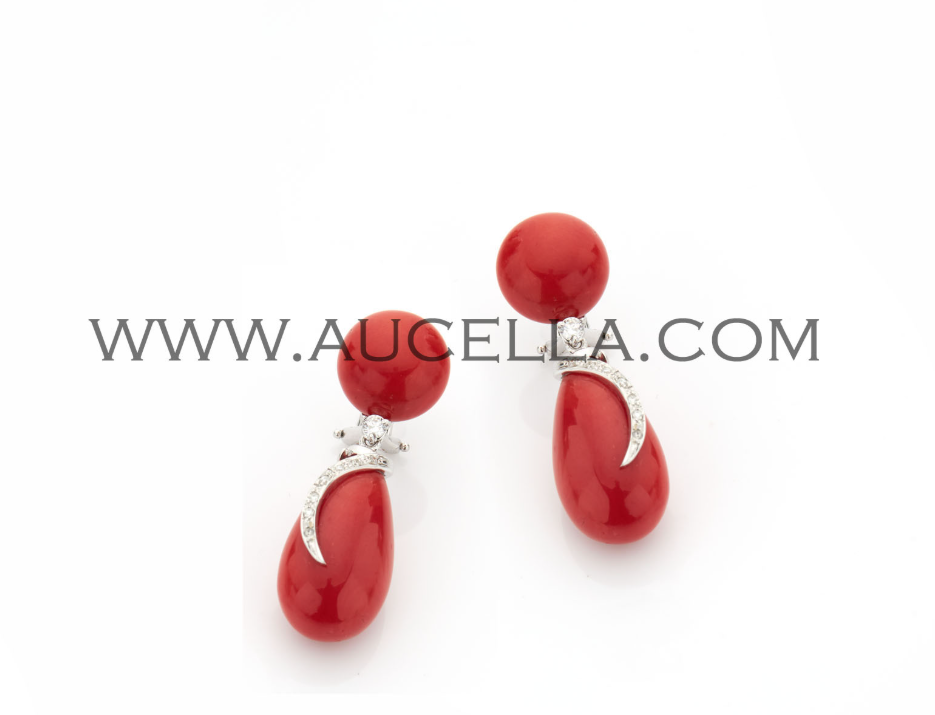 Aucella corallo e cammeo