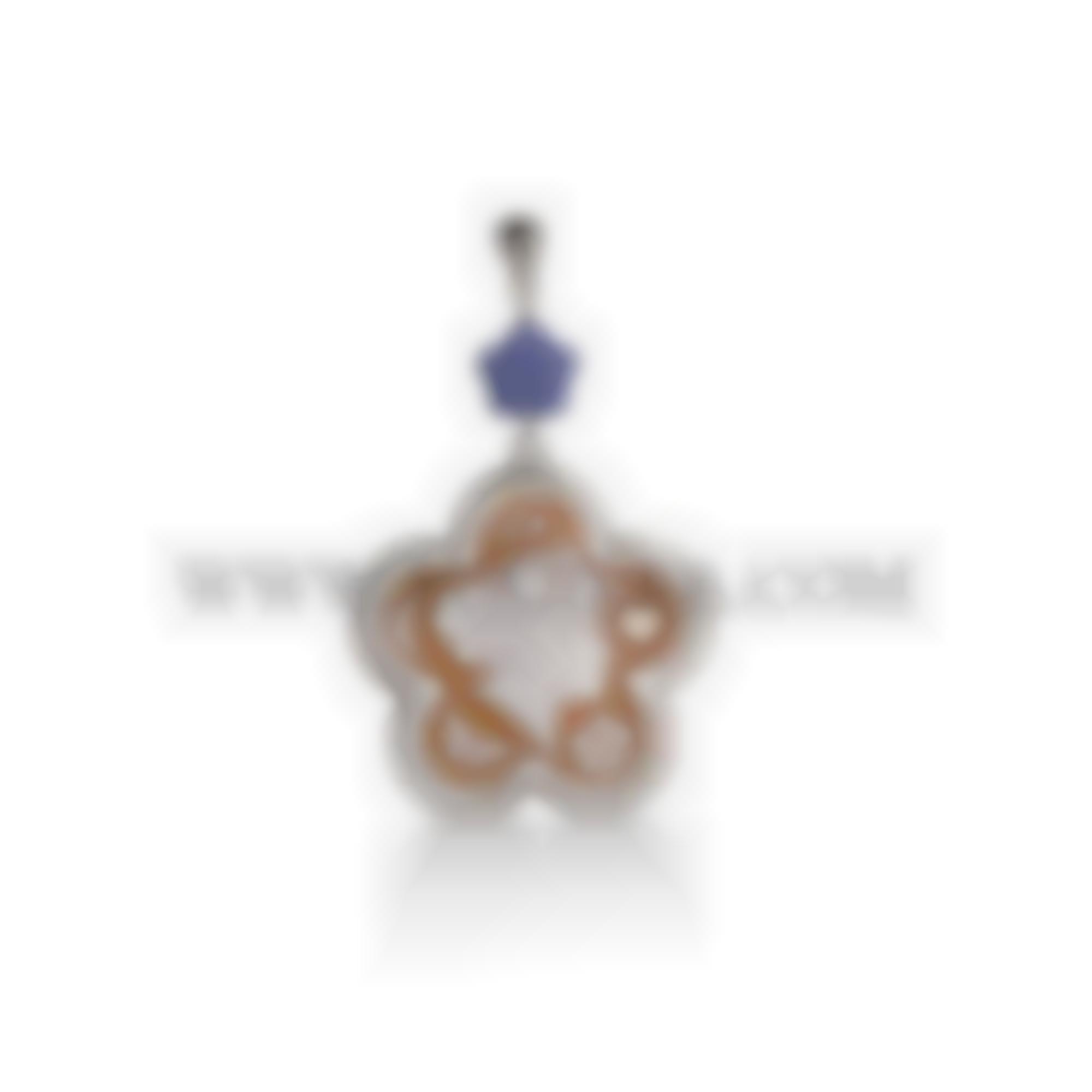 Natural cameo set in silver 