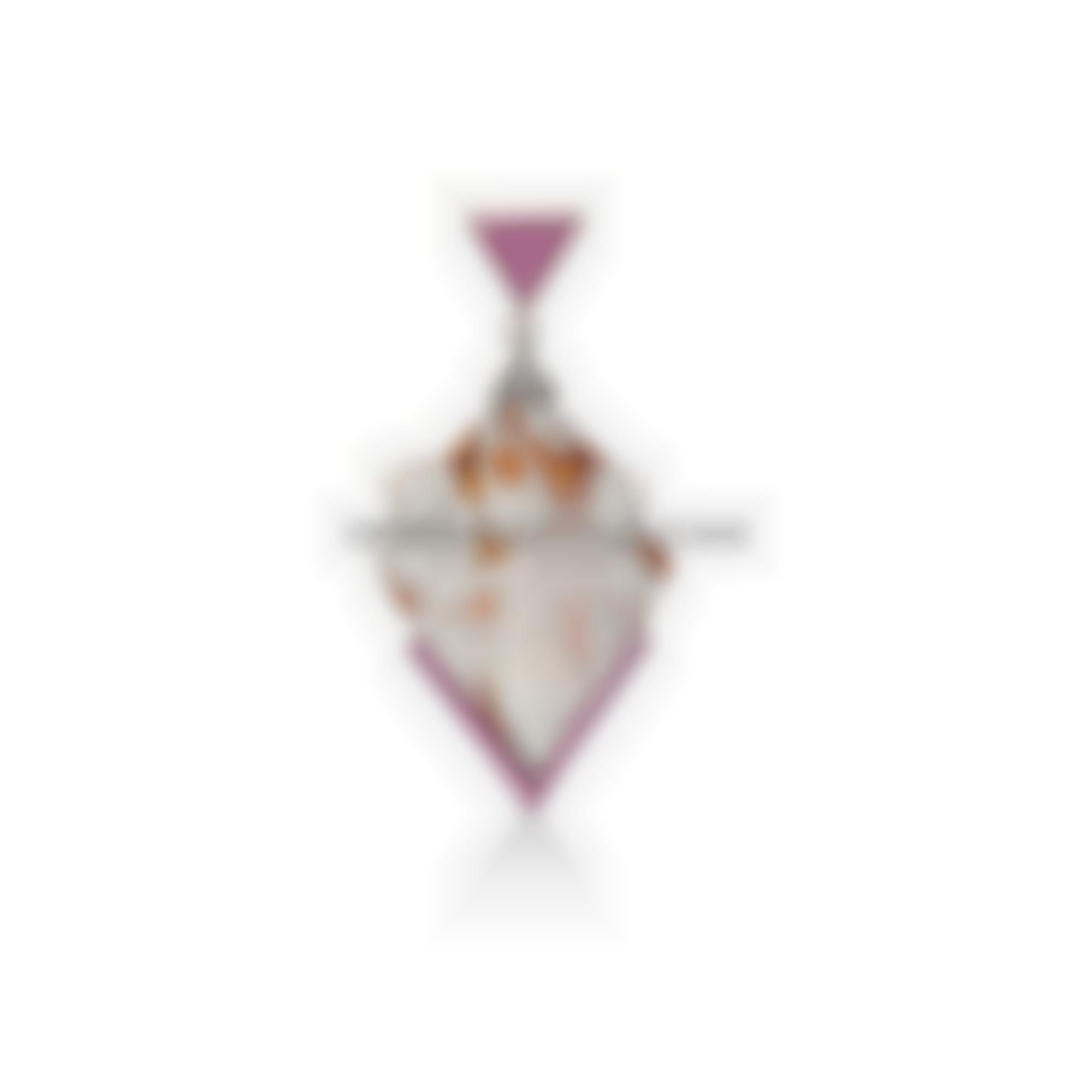 Ciondolo con cammeo inciso e montato in argento 