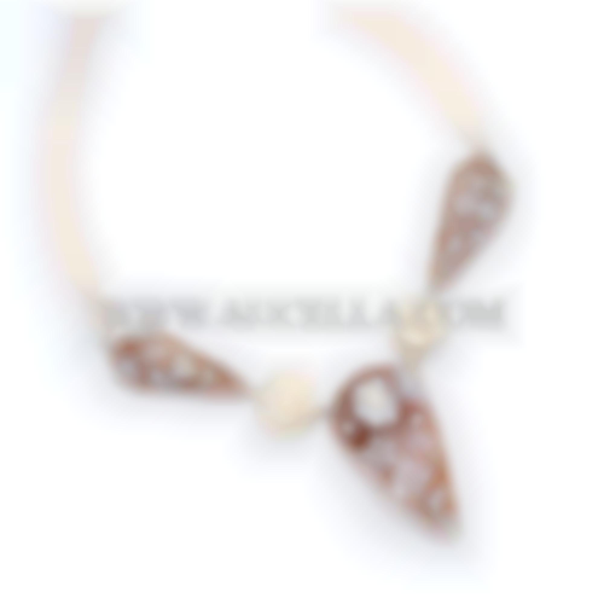 Collier flowers natural seashell cameos