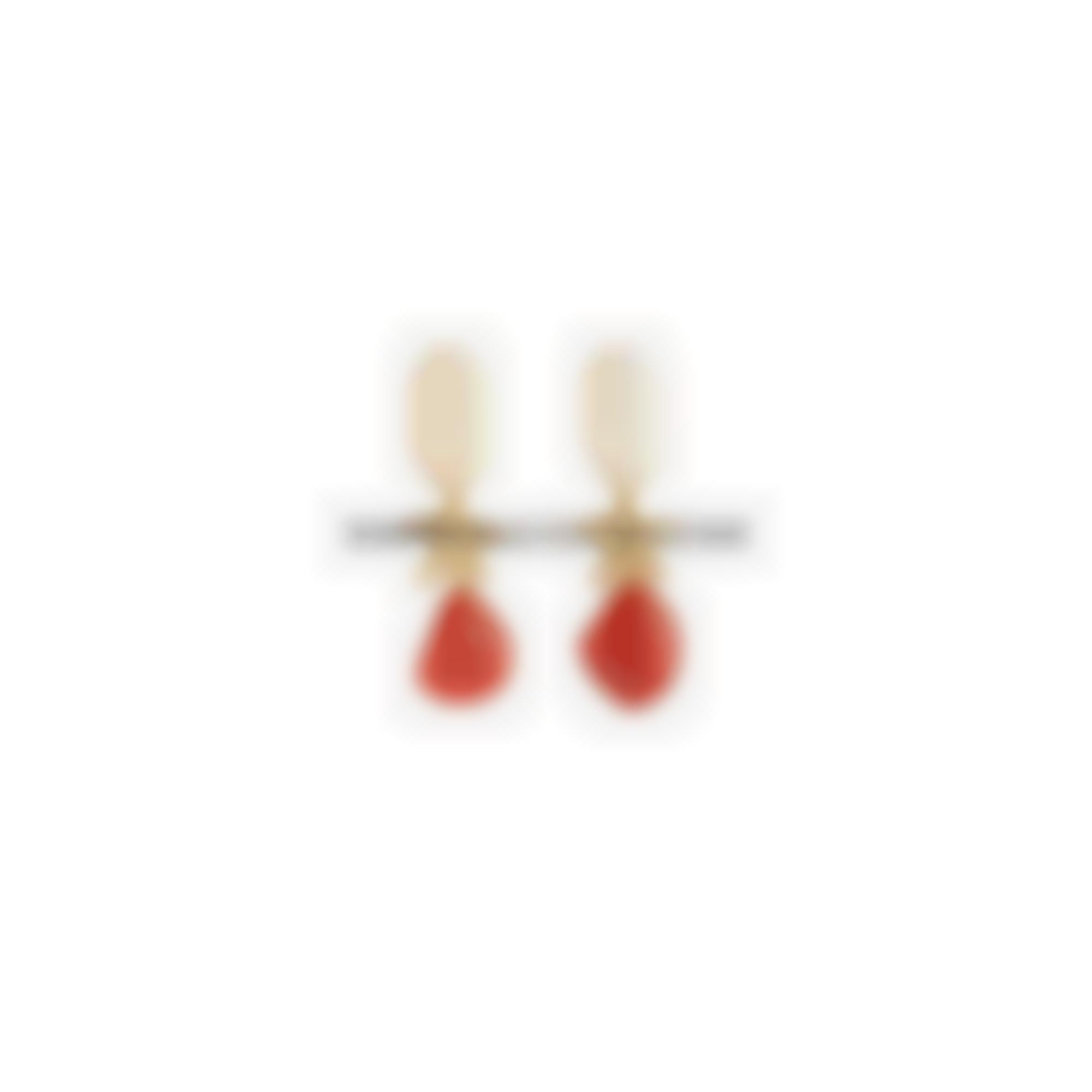 Spole barocche corallo rosso in argento