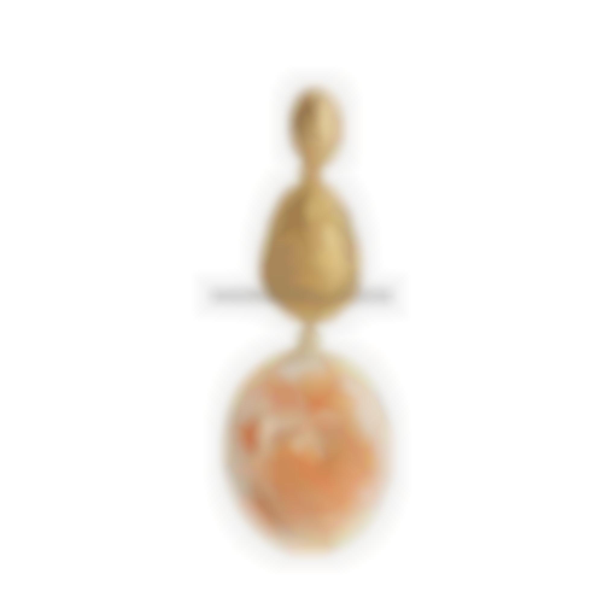 Cammeo inciso con fiori montato in argento 
