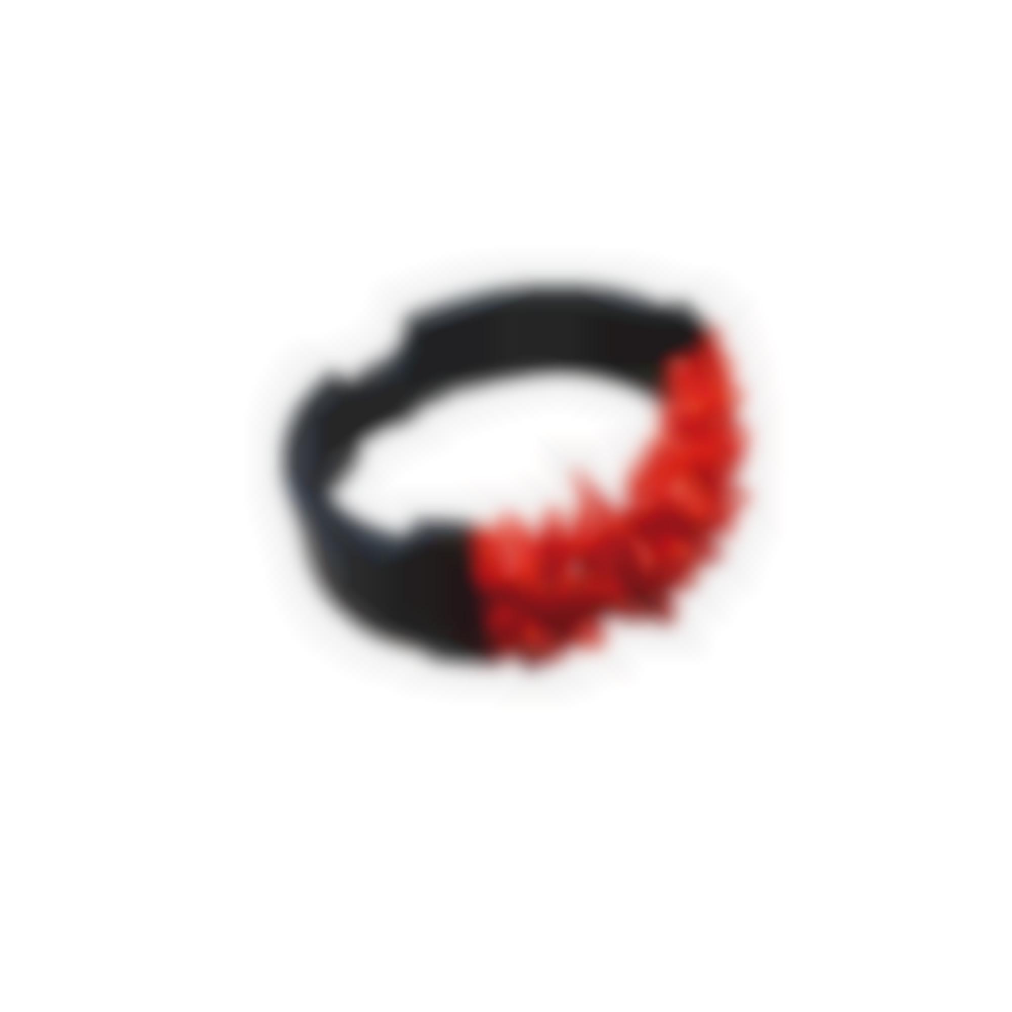 Bracelet with ebony and natural red italian coral