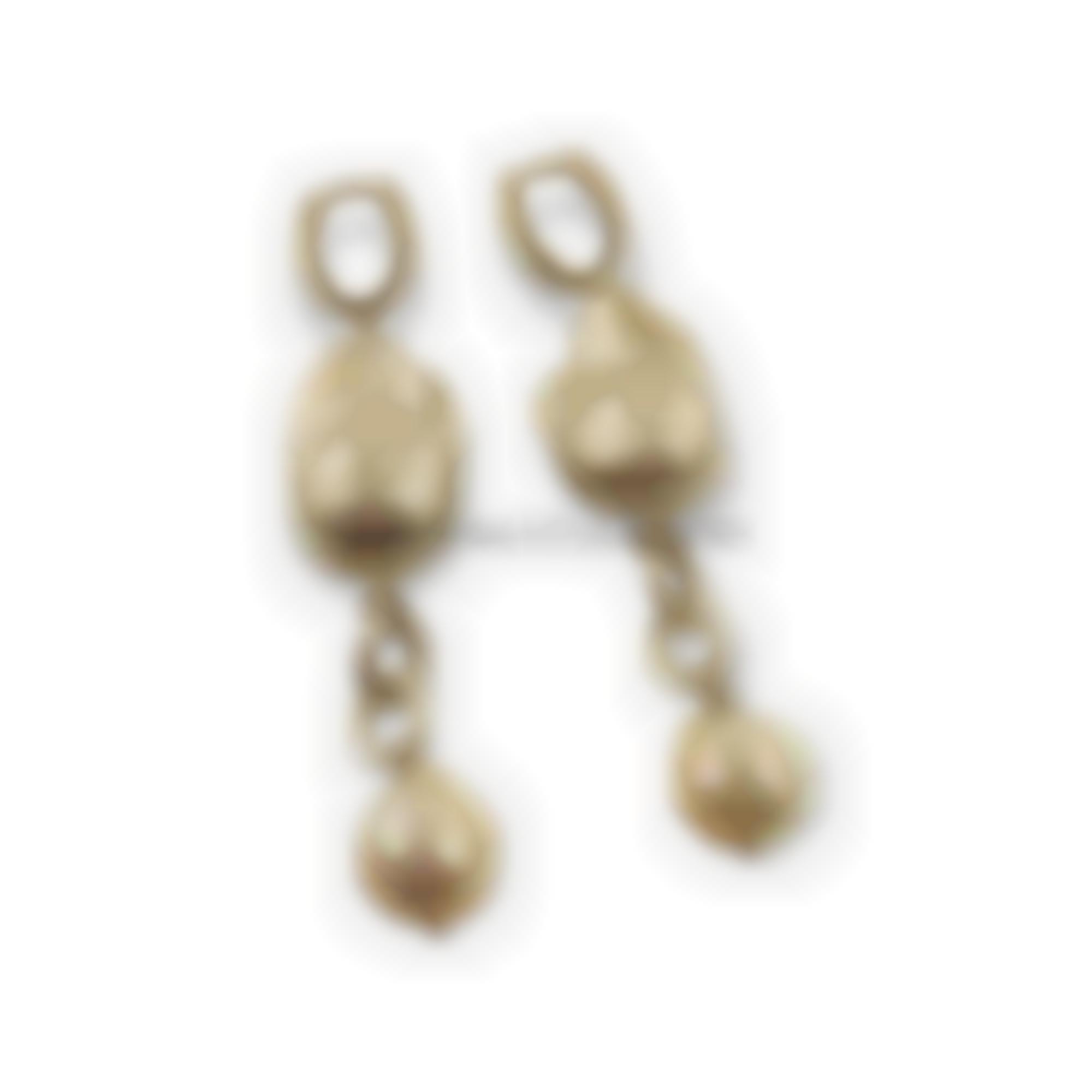 Orecchini in argento rodiato 925 con perle barocche