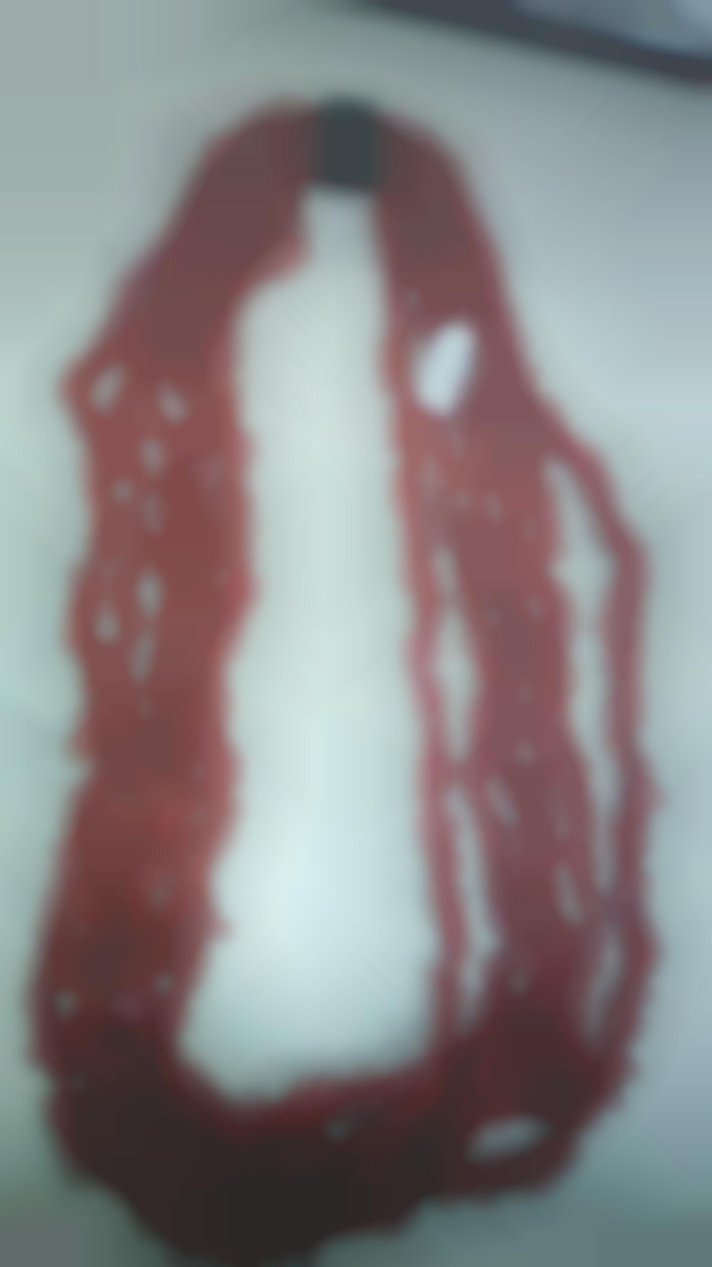 Coral necklace cupolini shape