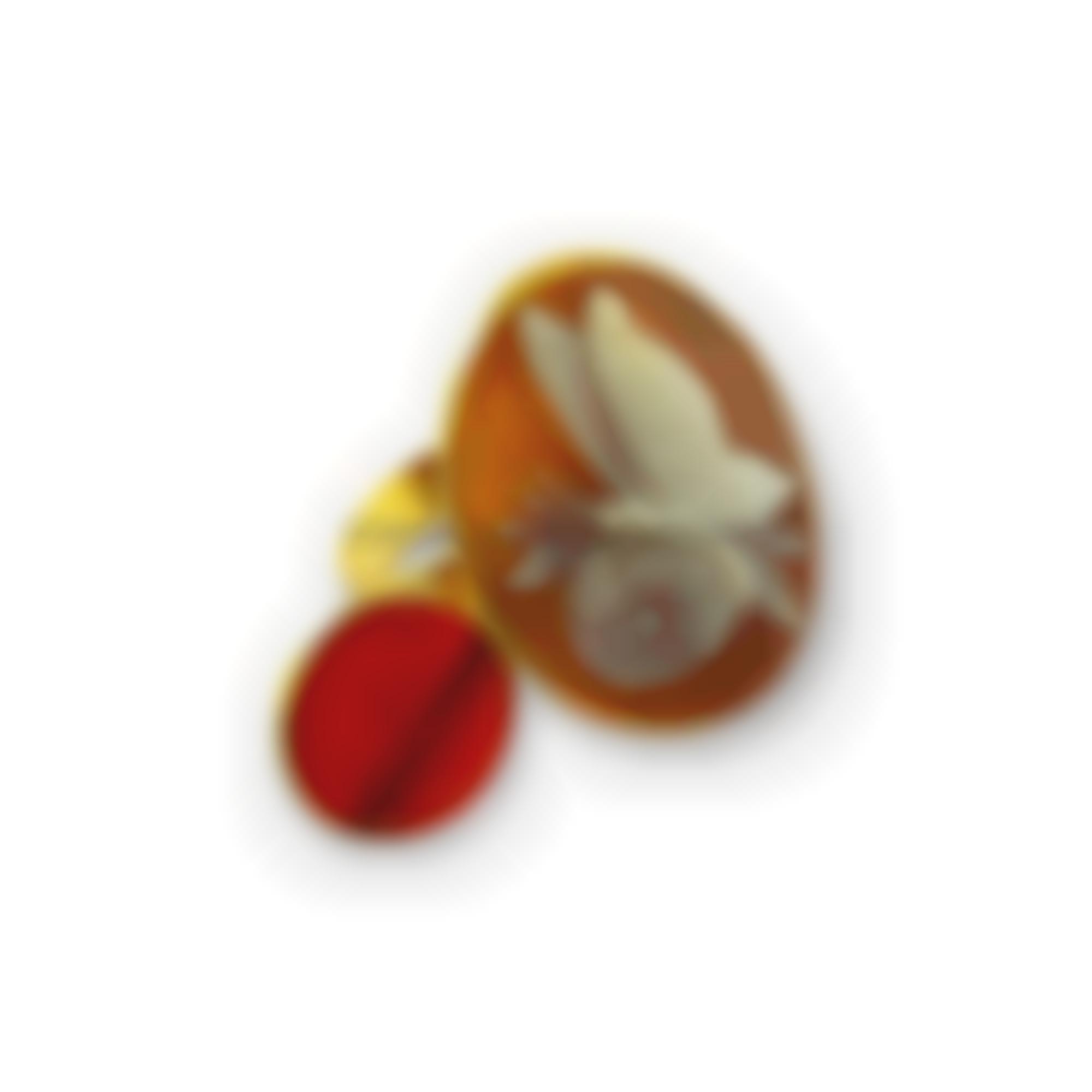 Anello in argento con cammeo e pietra corneola 