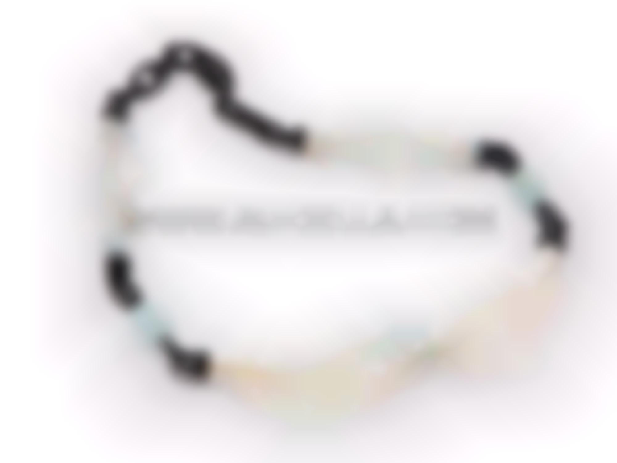 Necklace stones pearls and ebony 