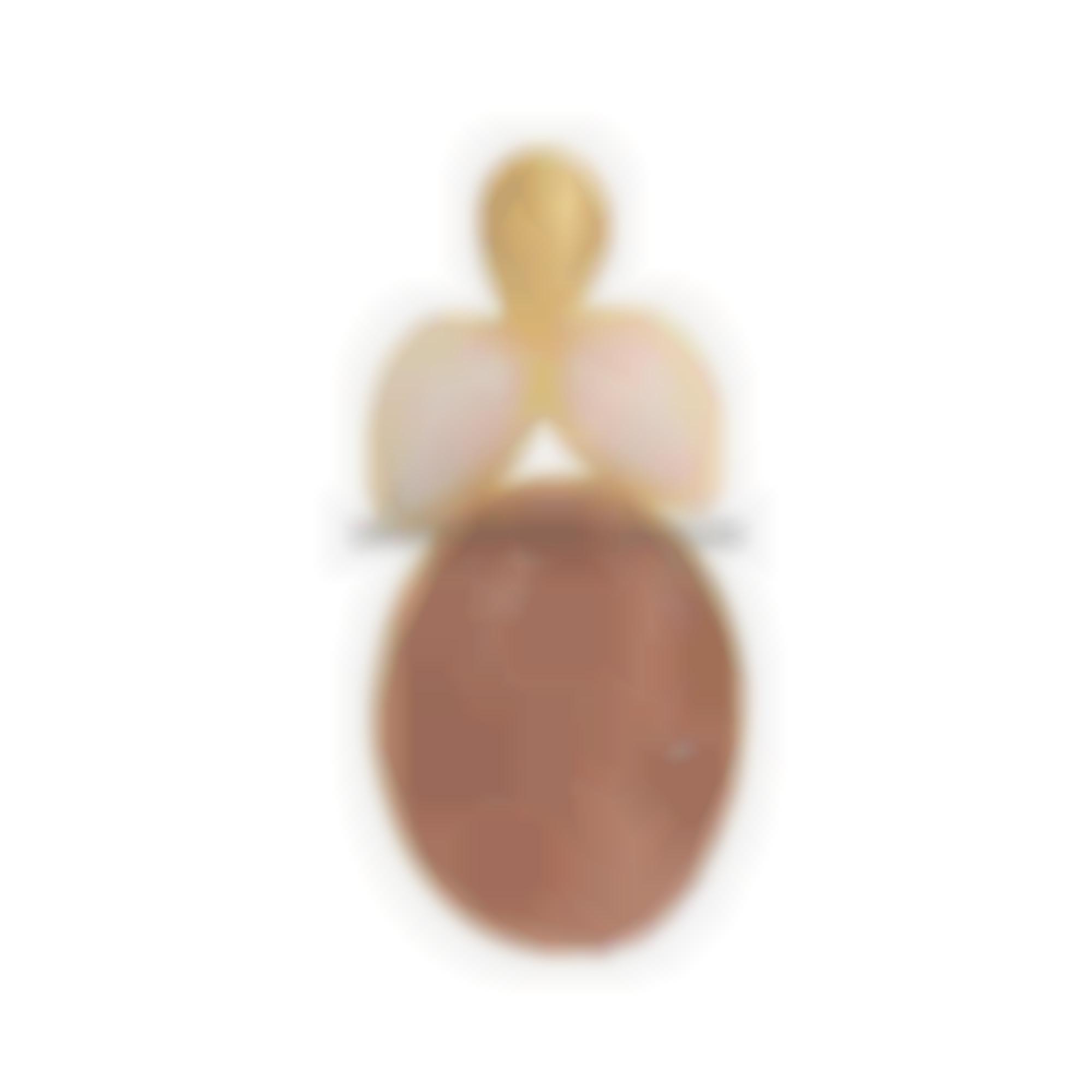 Ciondolo in argento con cammeo e pietre dure