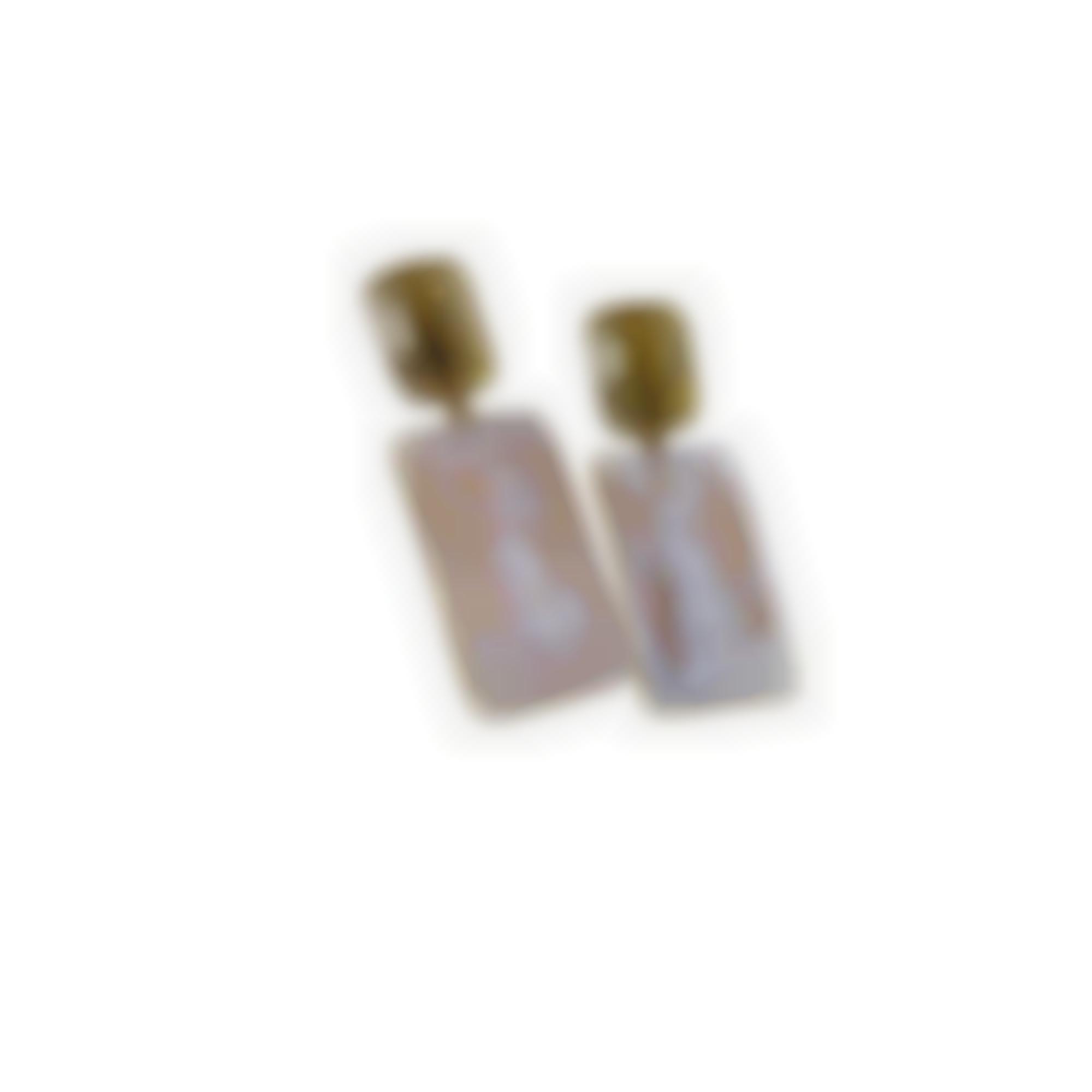 Orecchini in argento con pietre e cammei