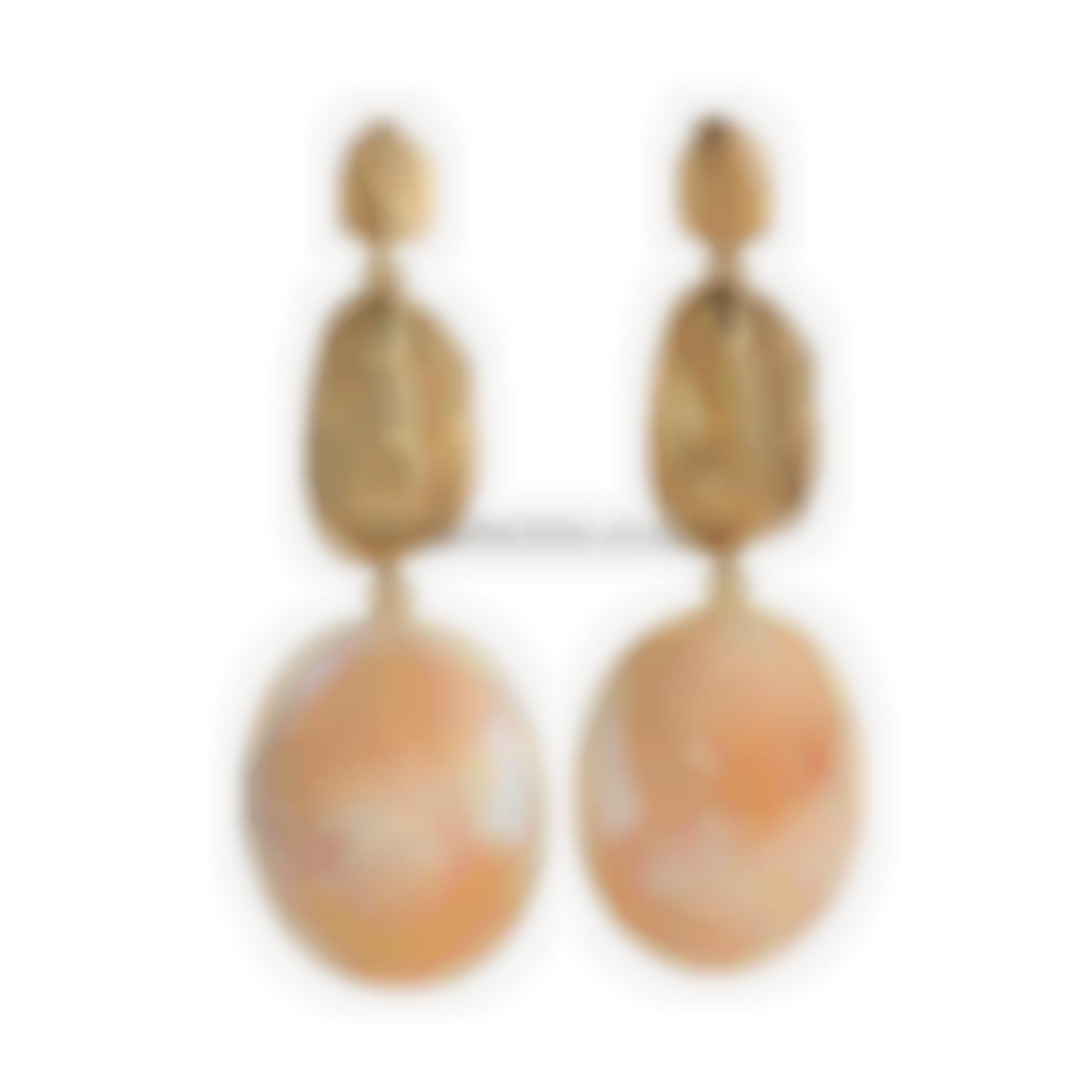 Orecchini in argento con cammei stile antico