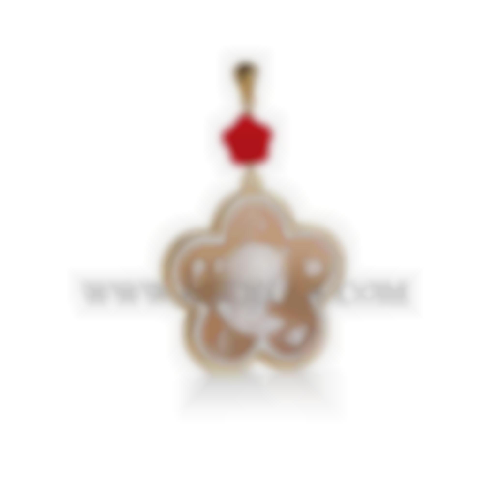 Pendant with natural cameo handmade 