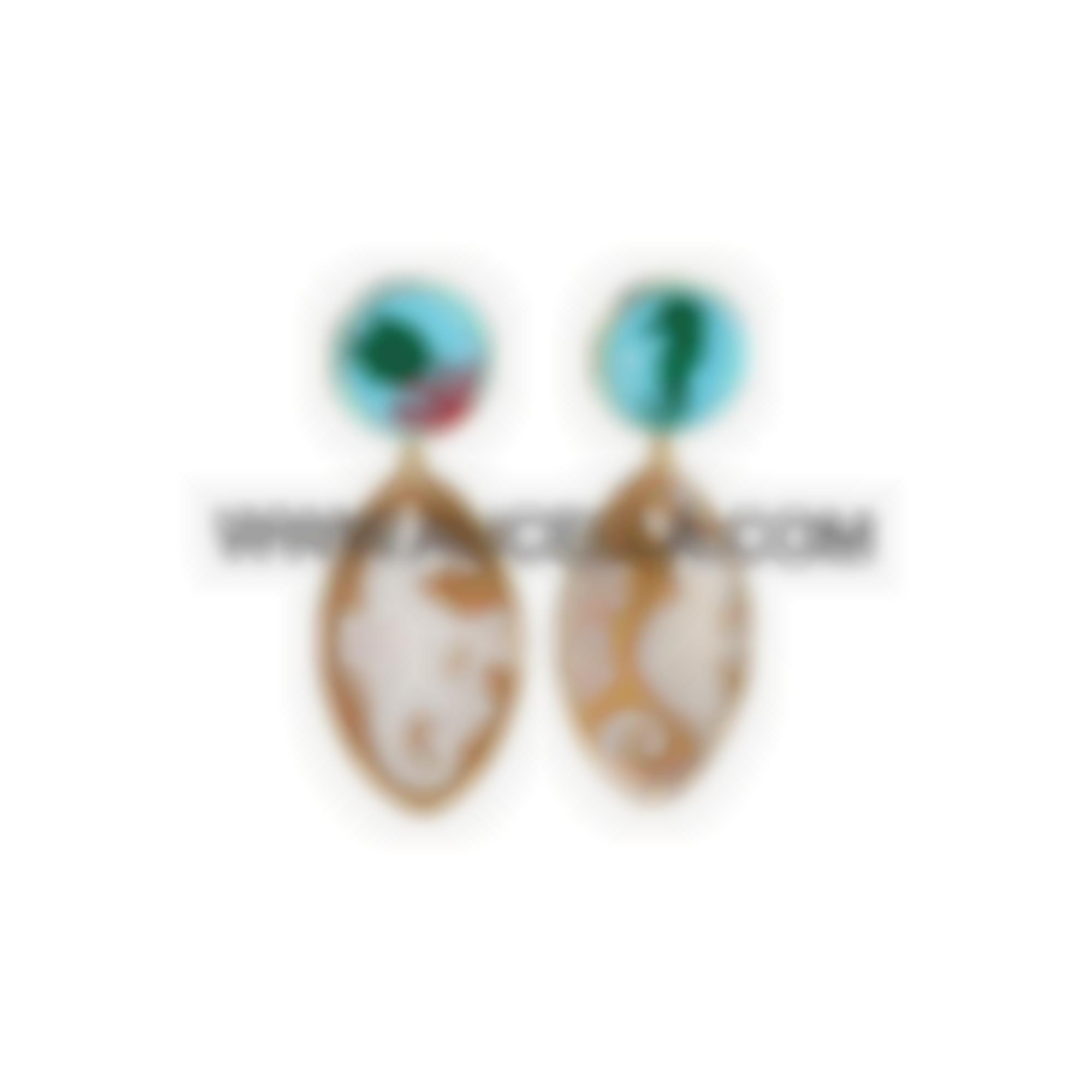 Cammei marini con mosaico in argento 