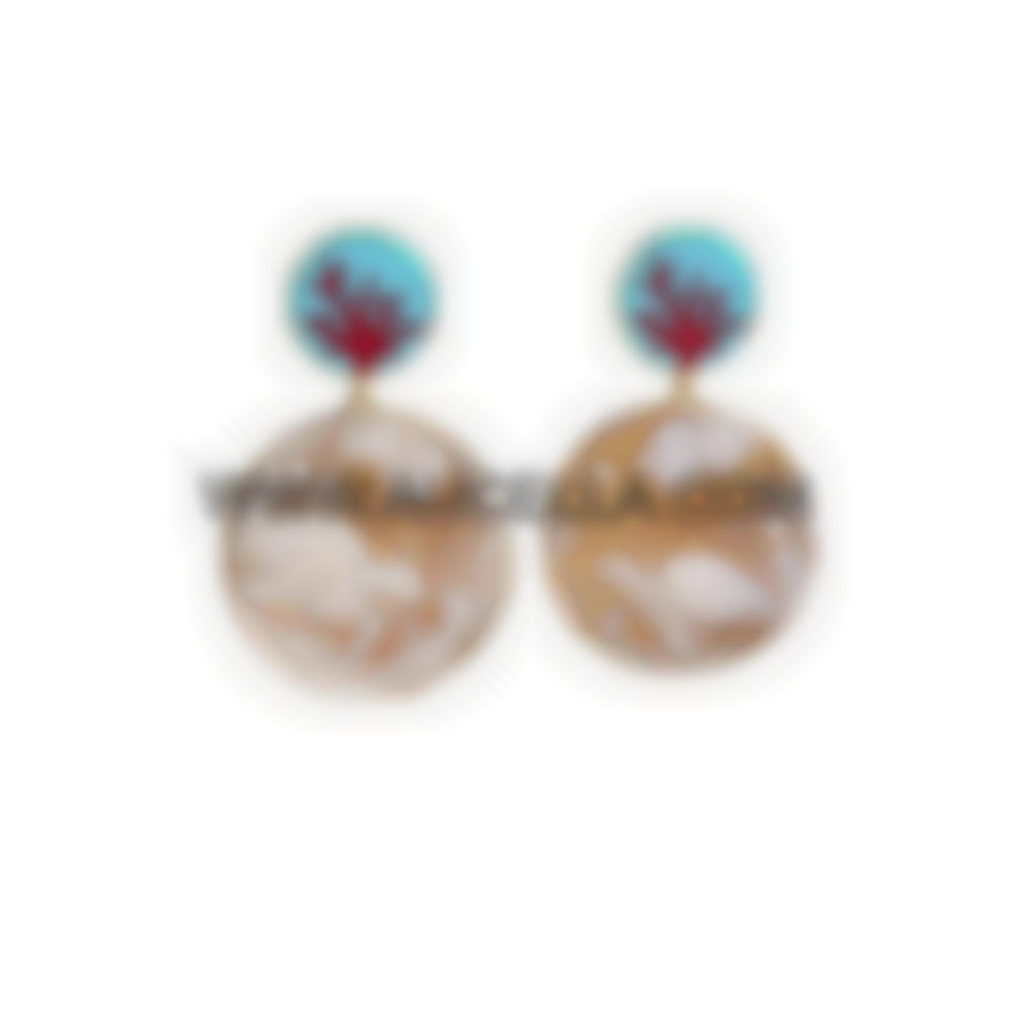 Natural cameos set in silver 925