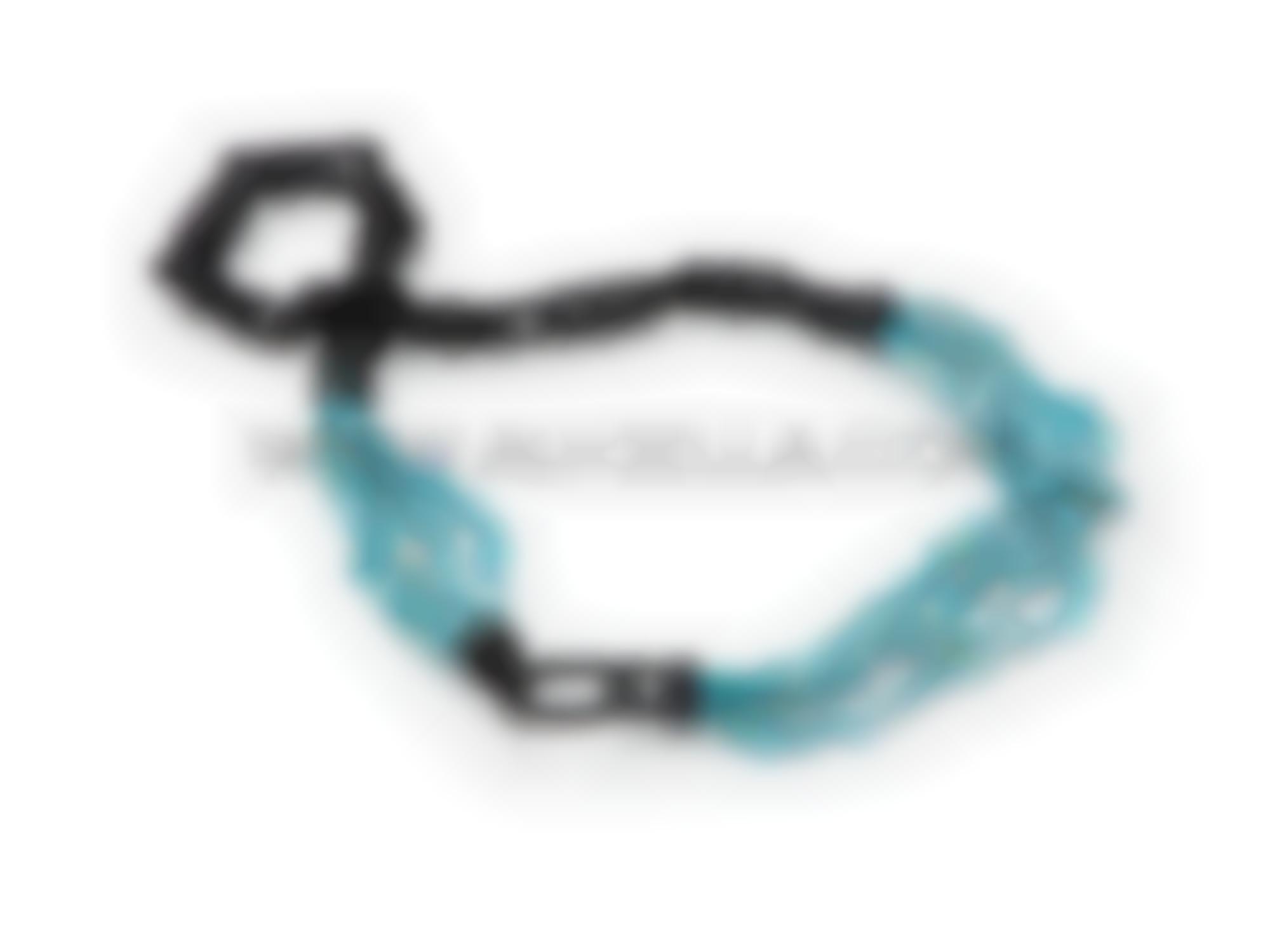 Ebony necklace turquoise two elements 