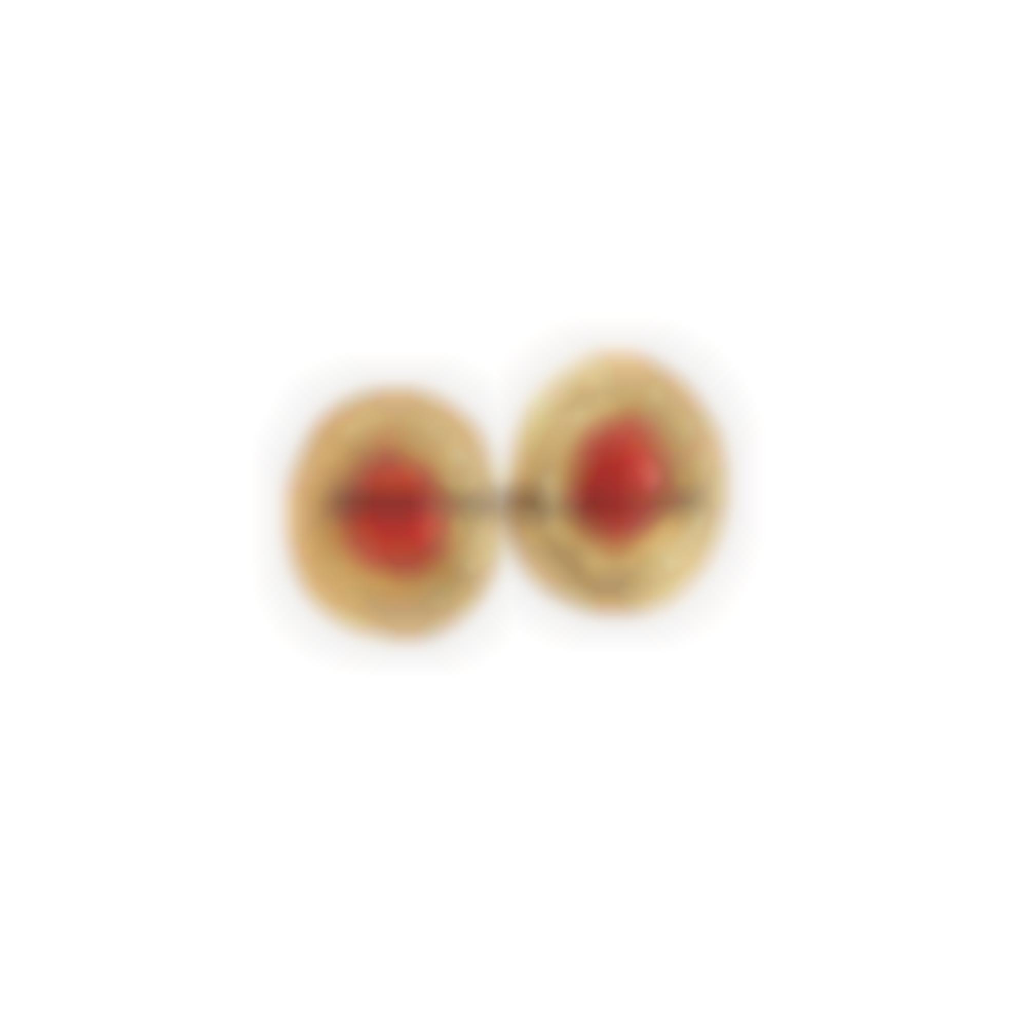 Orecchini in corallo rosso naturale del mediterraneo