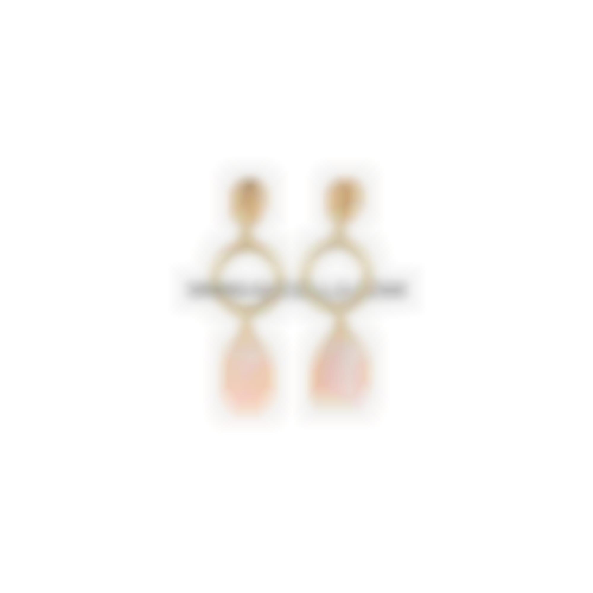 Orecchini in argento con spole corallo rosa naturale 