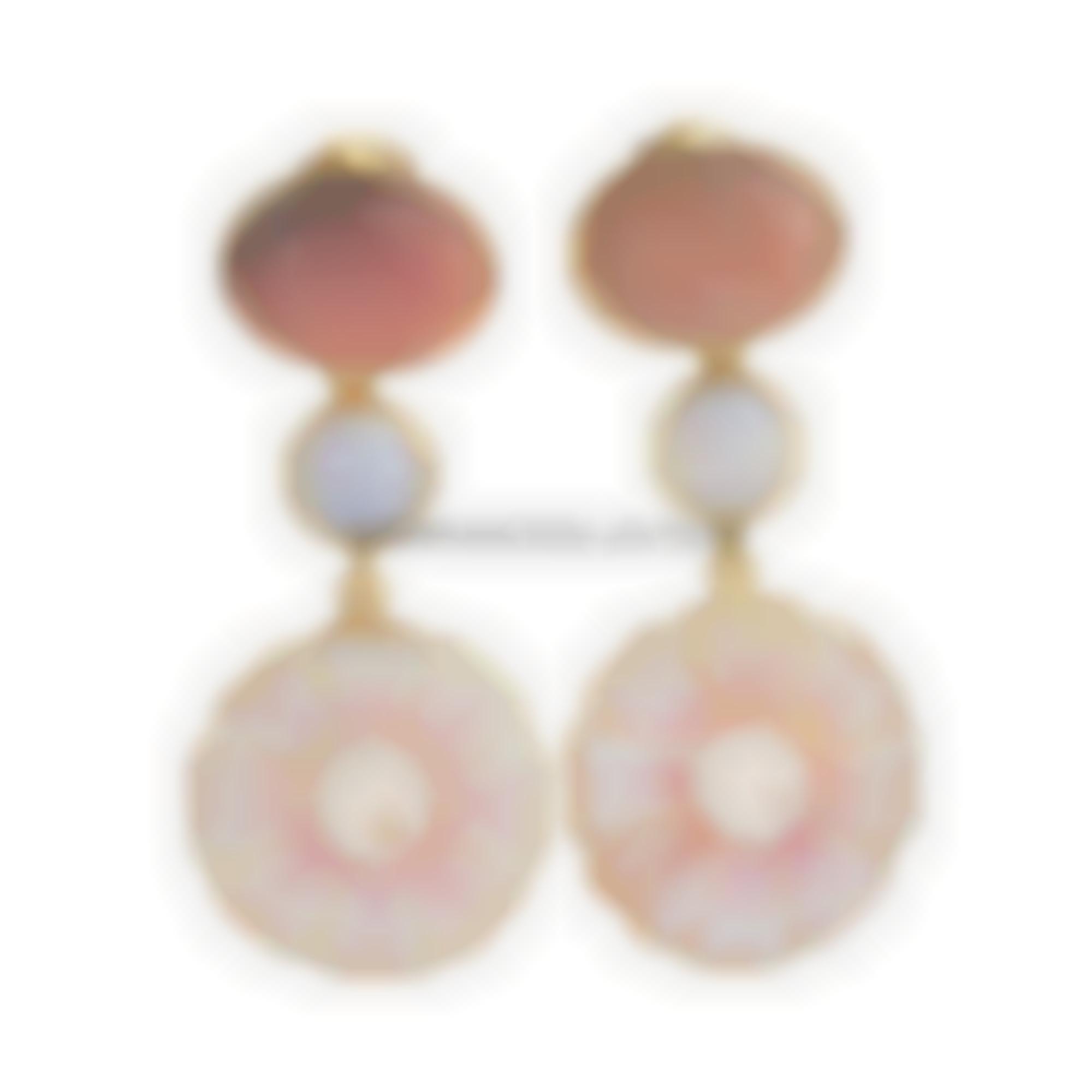 Silver Cameo Earrings