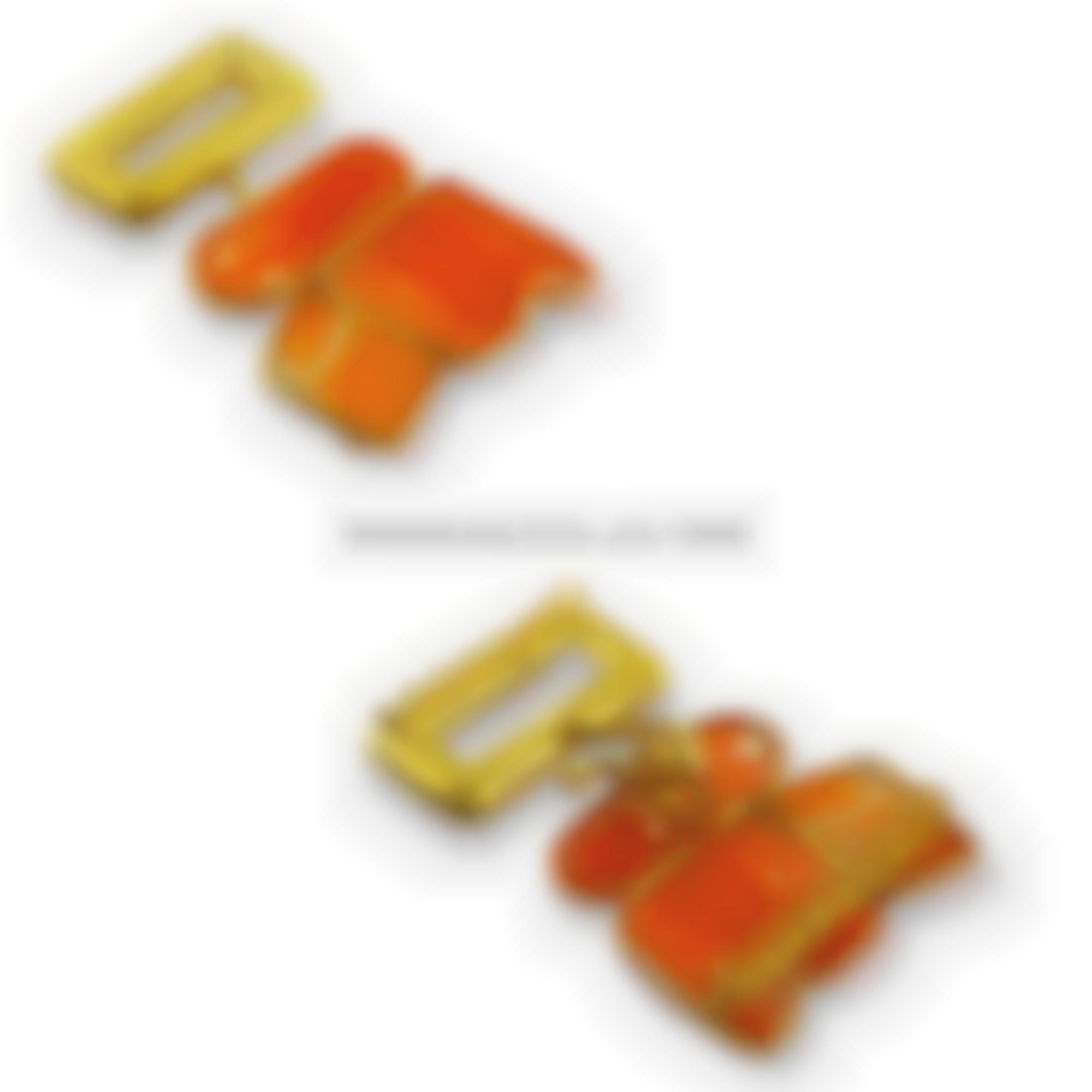 Clasp set in silver 925 with natural coral