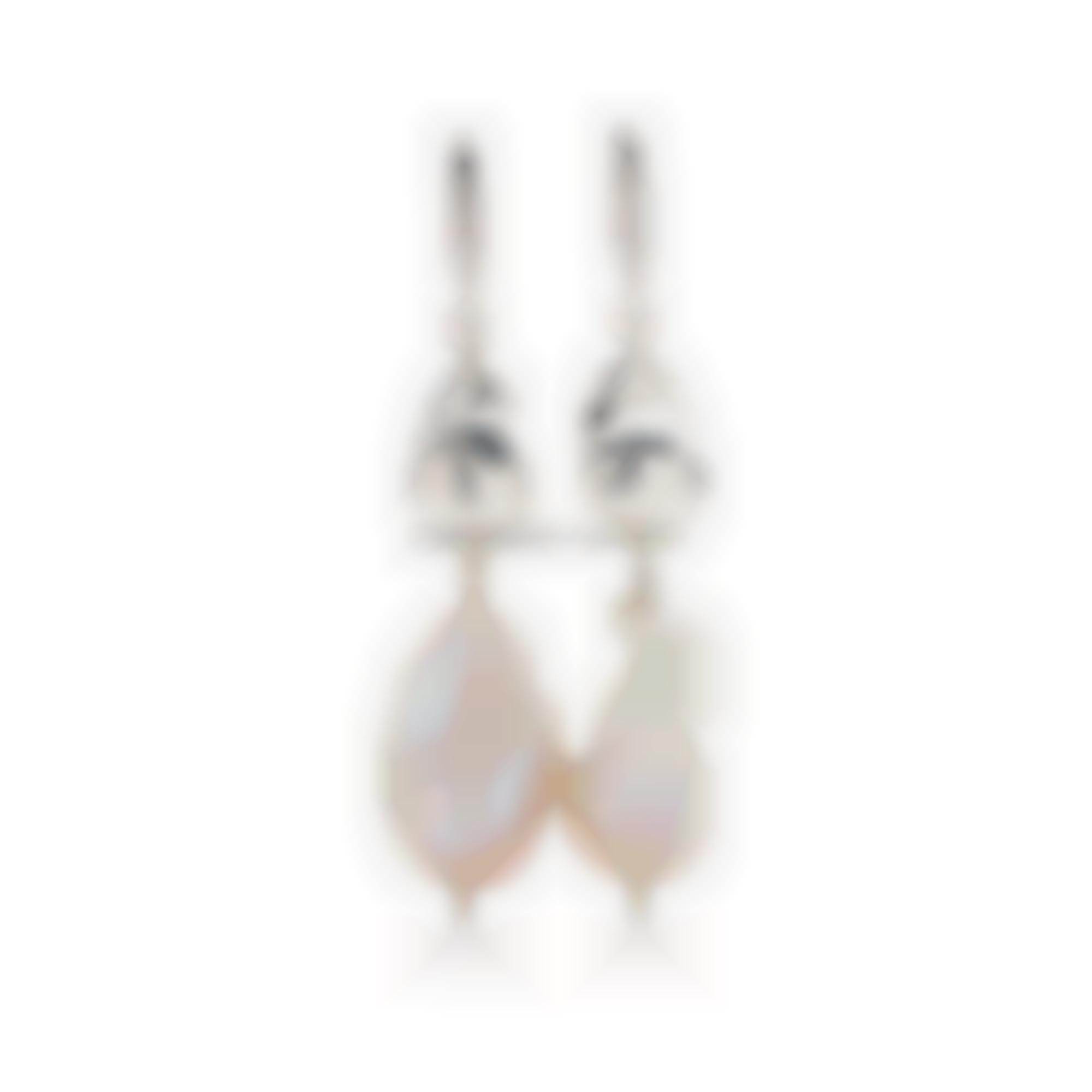 Perle barocche grandi naturali montate in argento 925