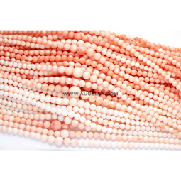 Collane in corallo rosa graduate 