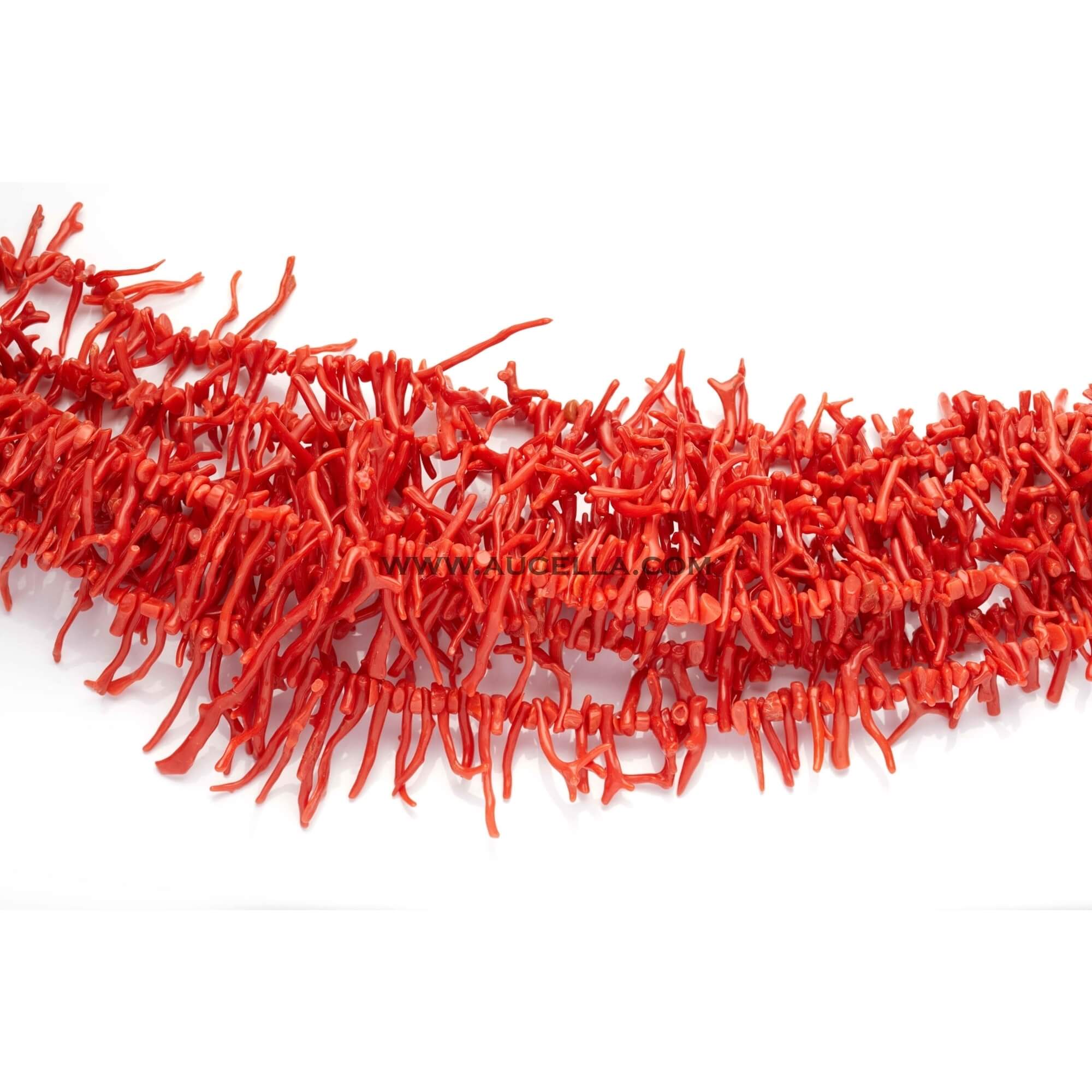 Collane frange rosse grandi