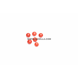 Bottoni in corallo rosso mm 8 up