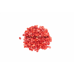 Cabochon ovale rosso mm 6x8
