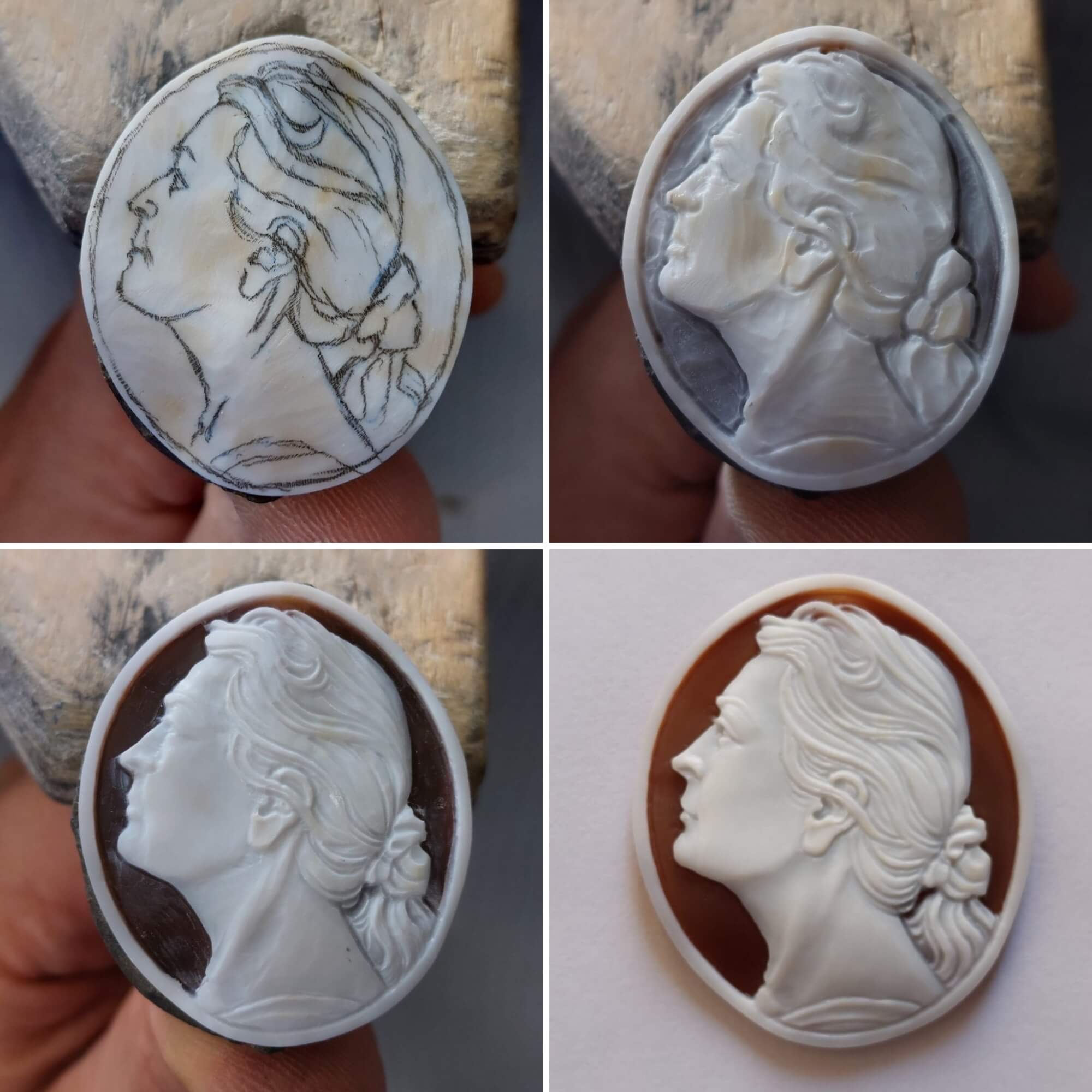 Cameo portrait photo