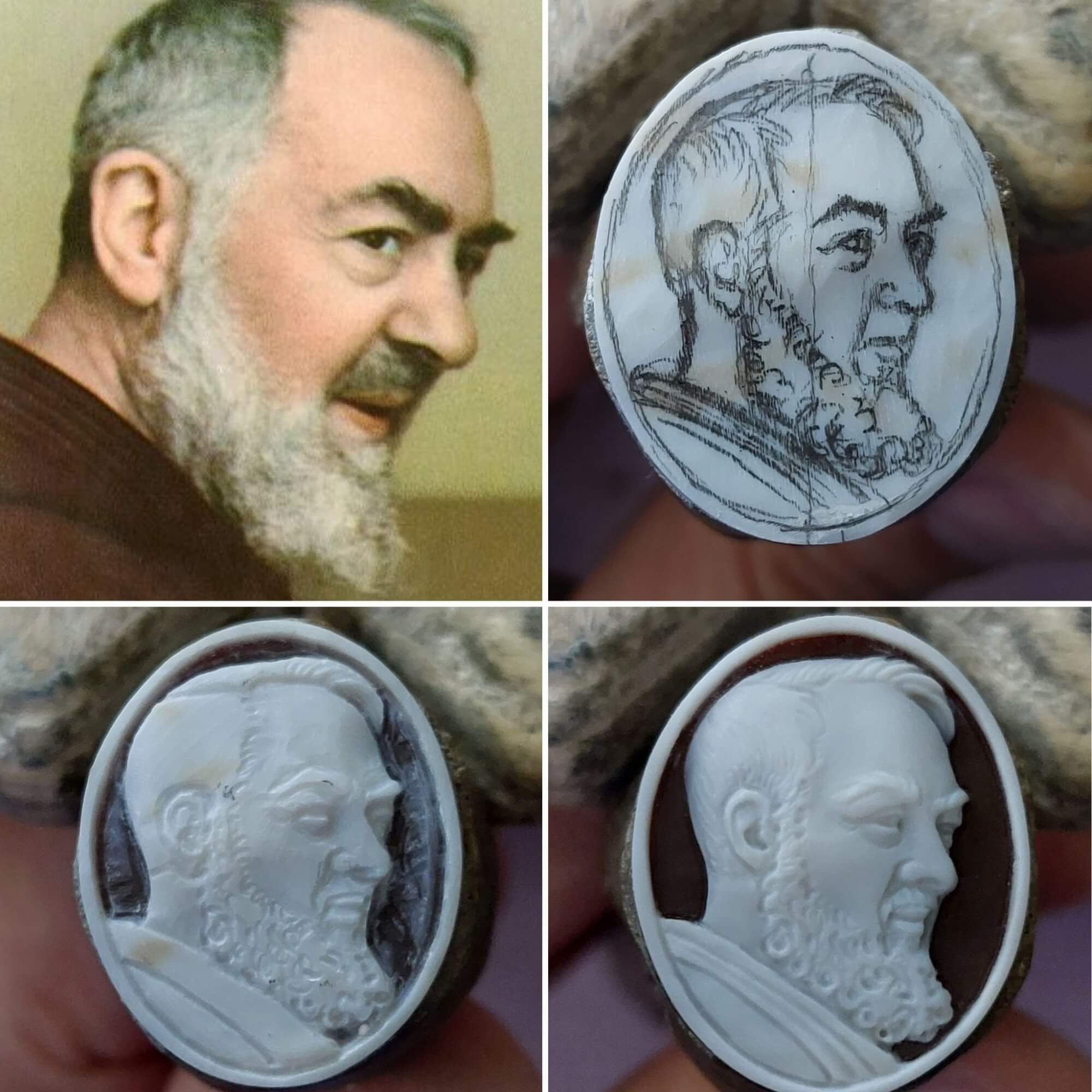 San Pio Pietralcina Cameo