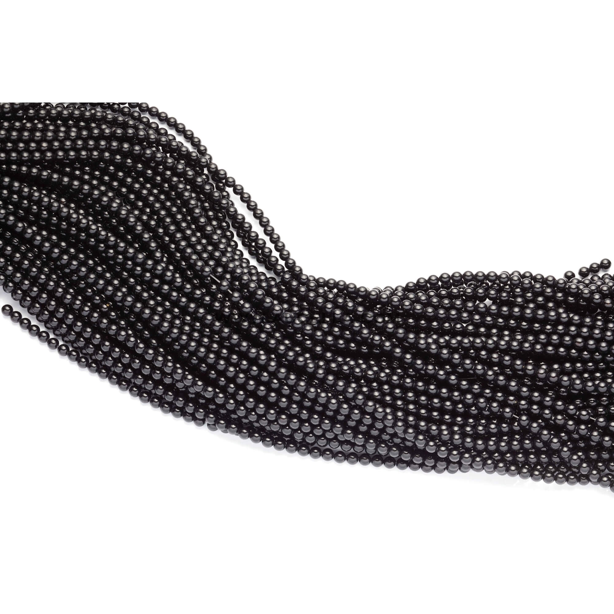 Pasta di corallo nera 4 mm 
