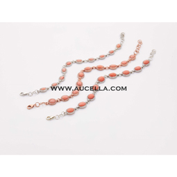 Bracciale corallo rosa 4x6