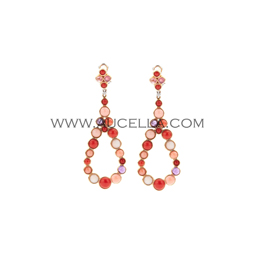 Earrings drop model silver 