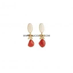 Spole barocche corallo rosso in argento