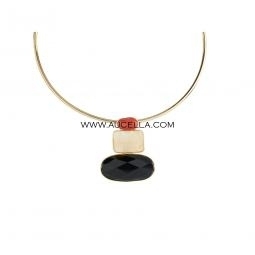 Ciondolo con corallo rosso con madreperla con onice
