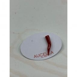 Coral horn jacket pin