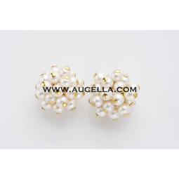 Orecchini con perle in oro giallo