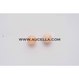 Orecchini in oro con pallette corallo rosa 