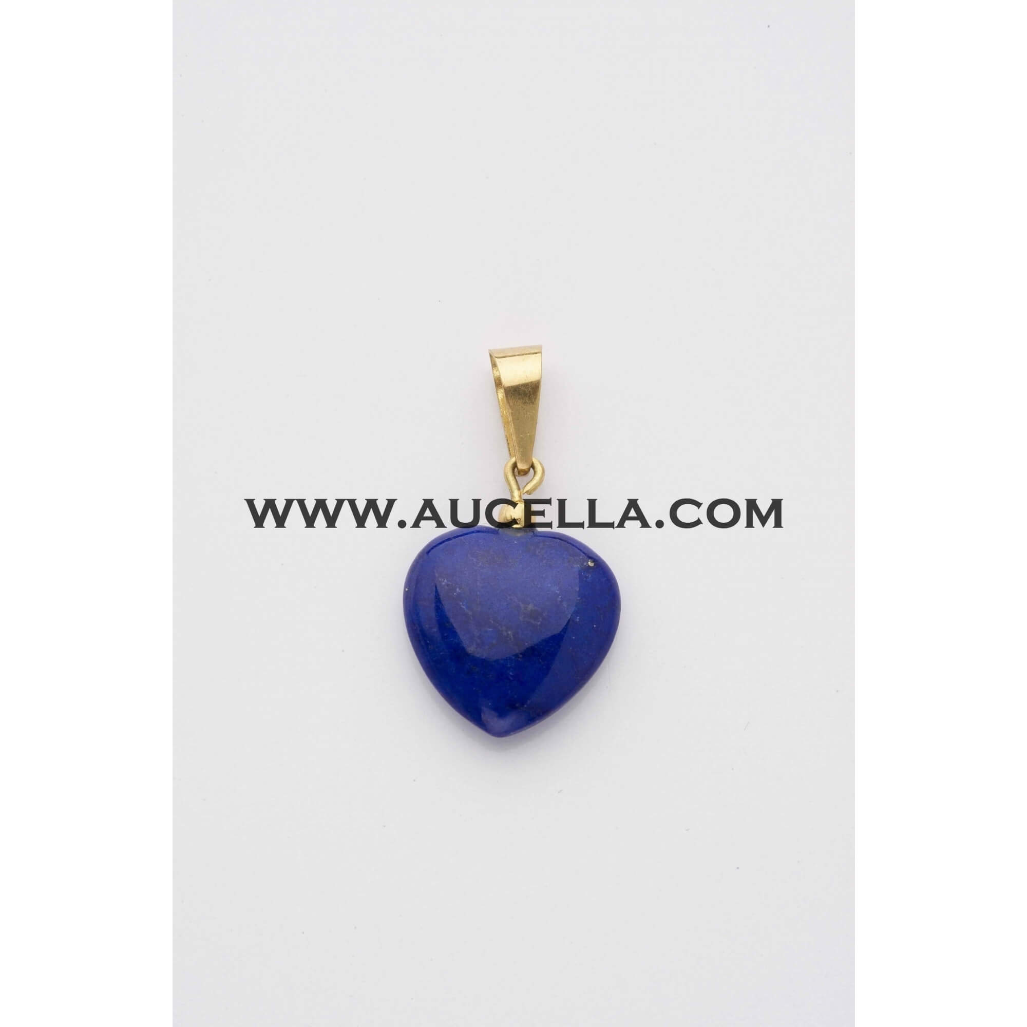 Ciondolo con cuore di lapis in oro 