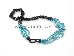 Collana Ebano e Turchese