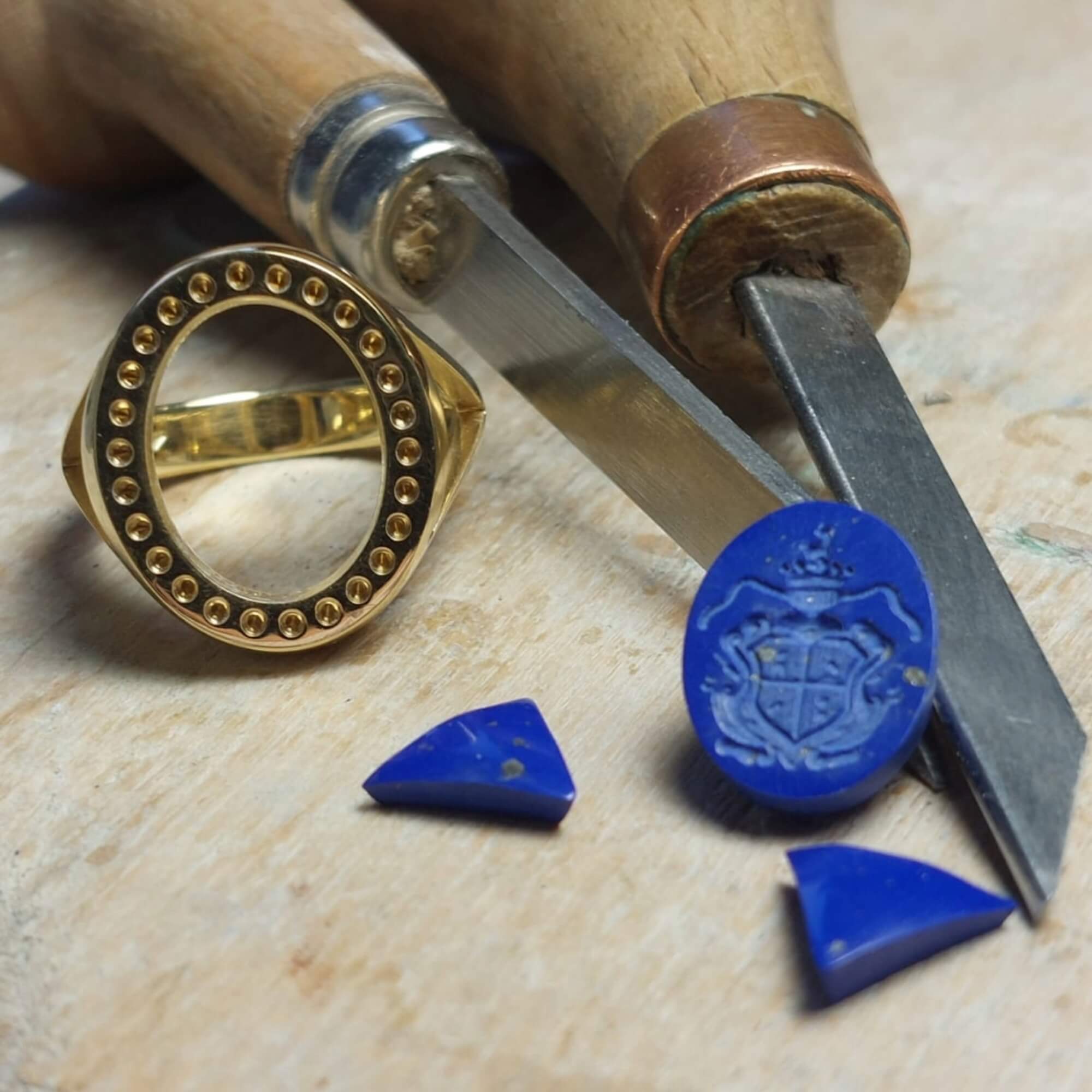 Anello chevalier a sigillo